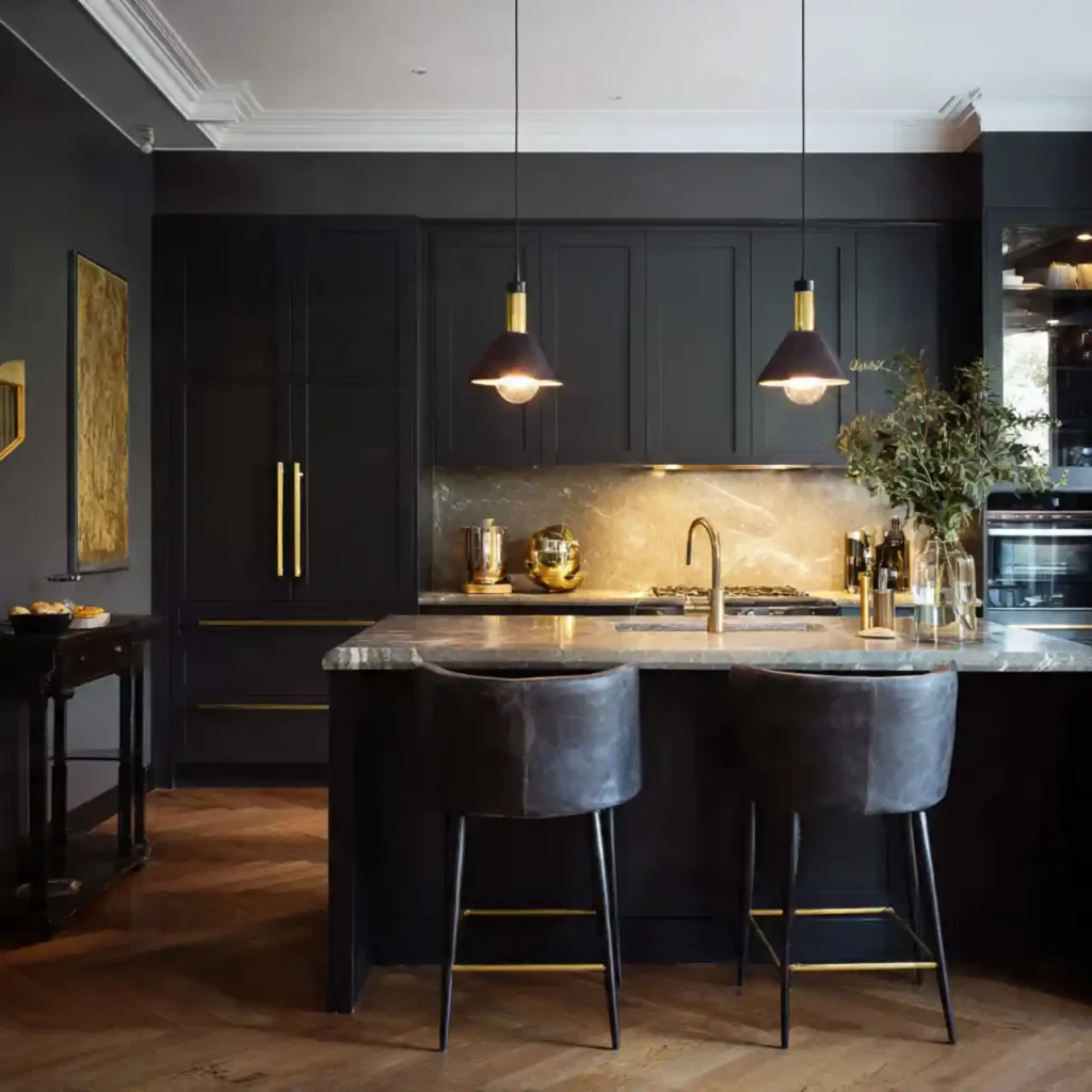 18-Dark Kitchen Idea