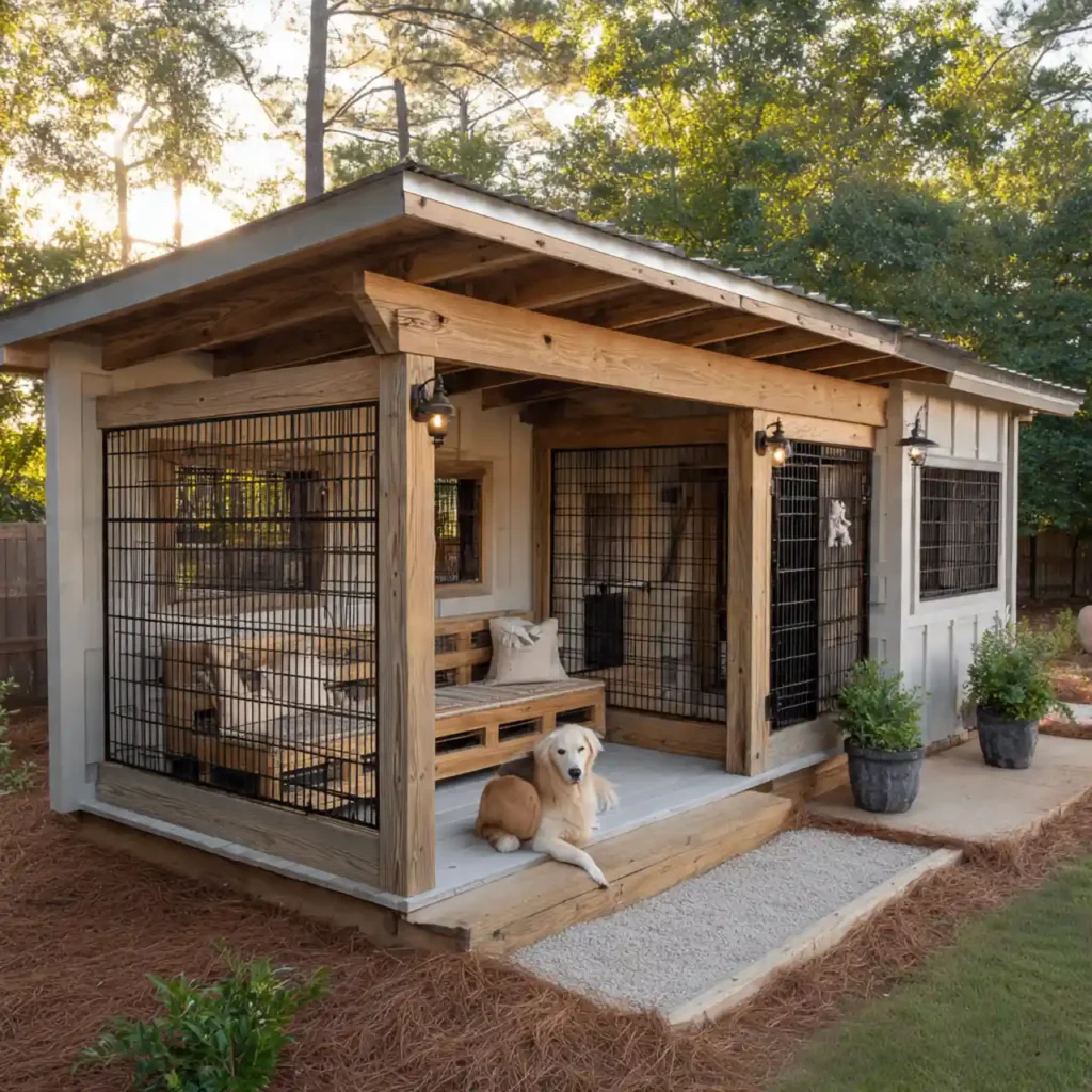 18-Outdoor Dog Kennel Idea