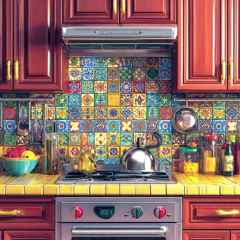 19-Dark Wood Kitchen Cabinet