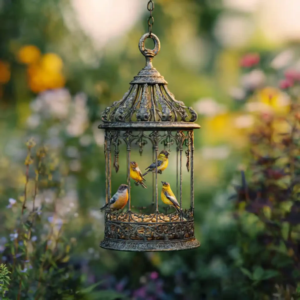 19-Garden Bird Feeder Idea