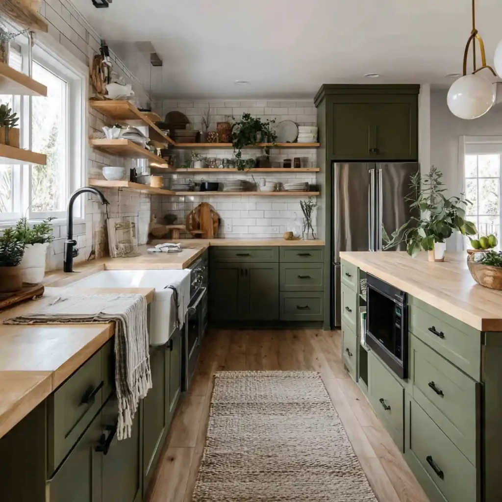 19-Green Kitchen Design