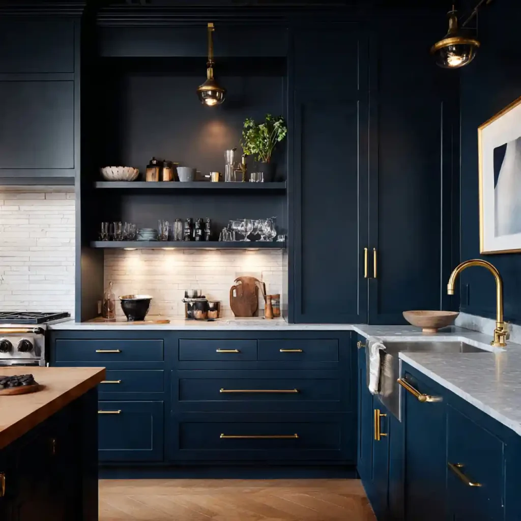 2-Dark Moody Kitchen Idea