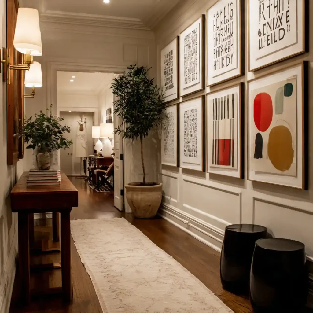20-Hallway Wall Decor Idea