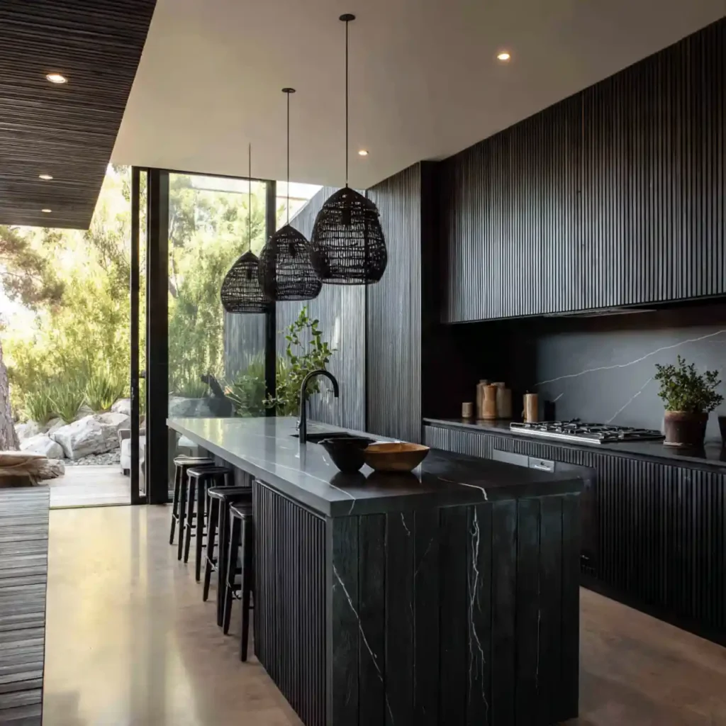 23-Dark Kitchen Idea