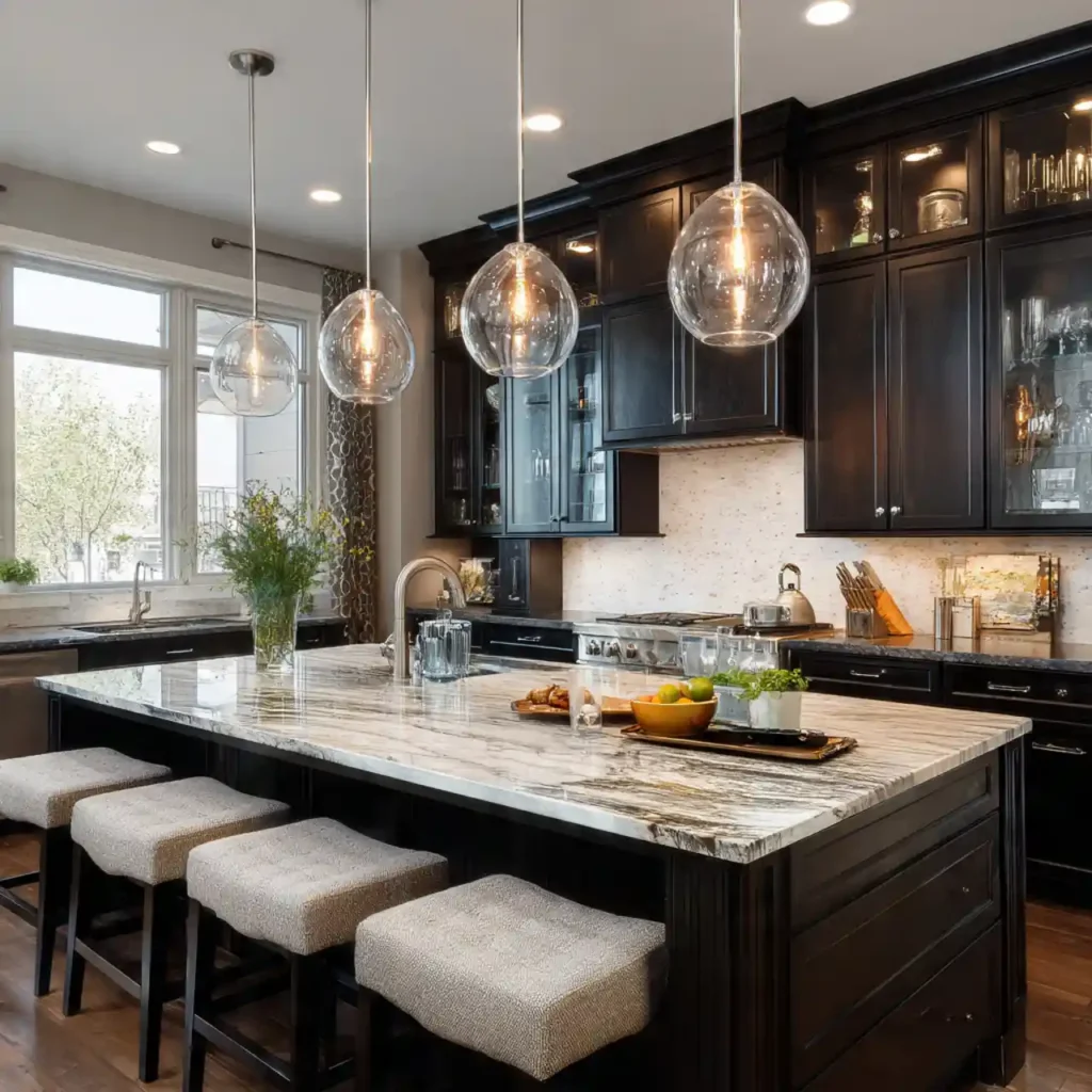 24-Dark Wood Kitchen Cabinet