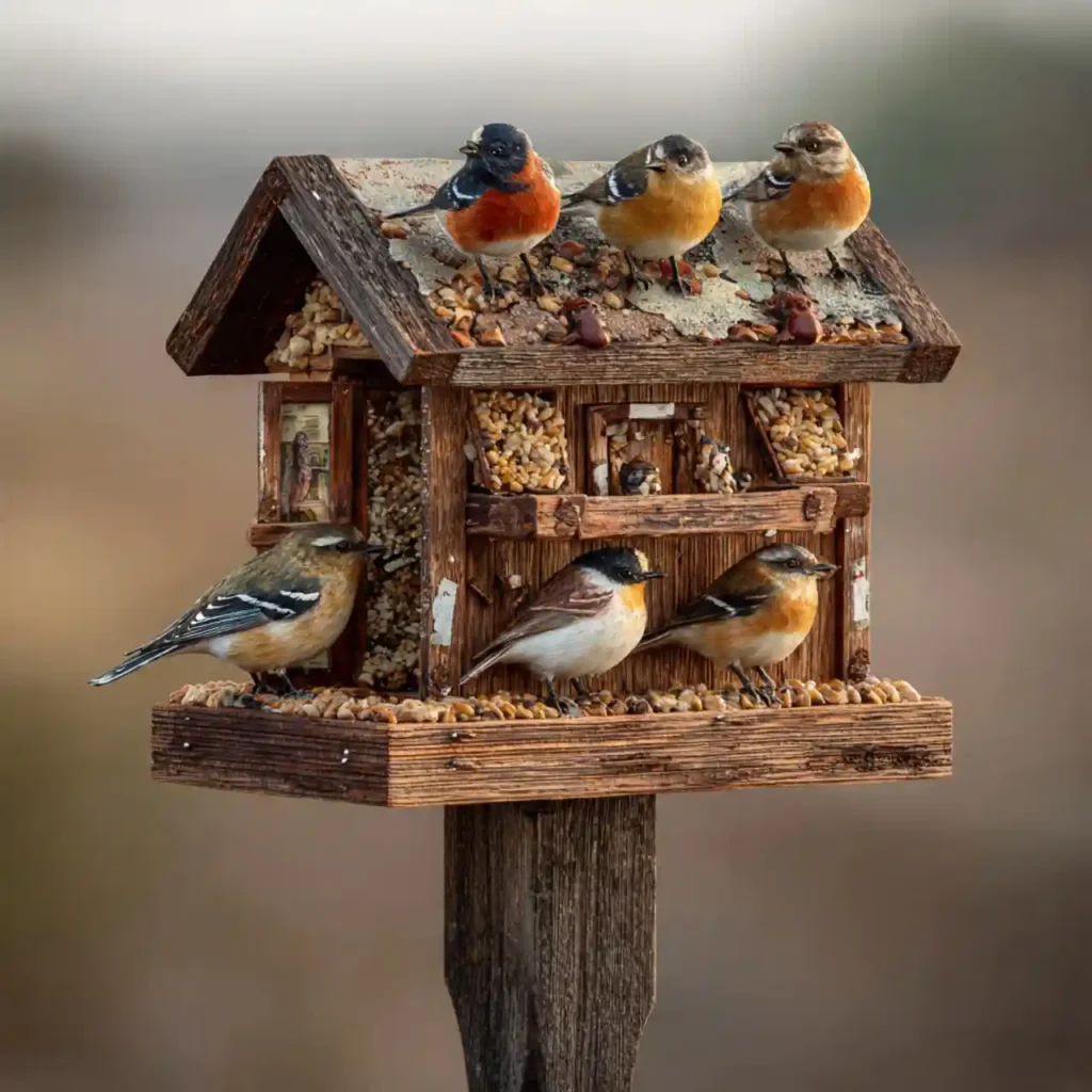 24-Garden Bird Feeder Idea