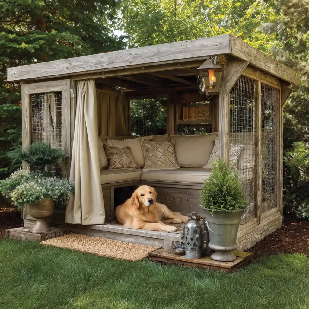 24-Outdoor Dog Kennel Idea