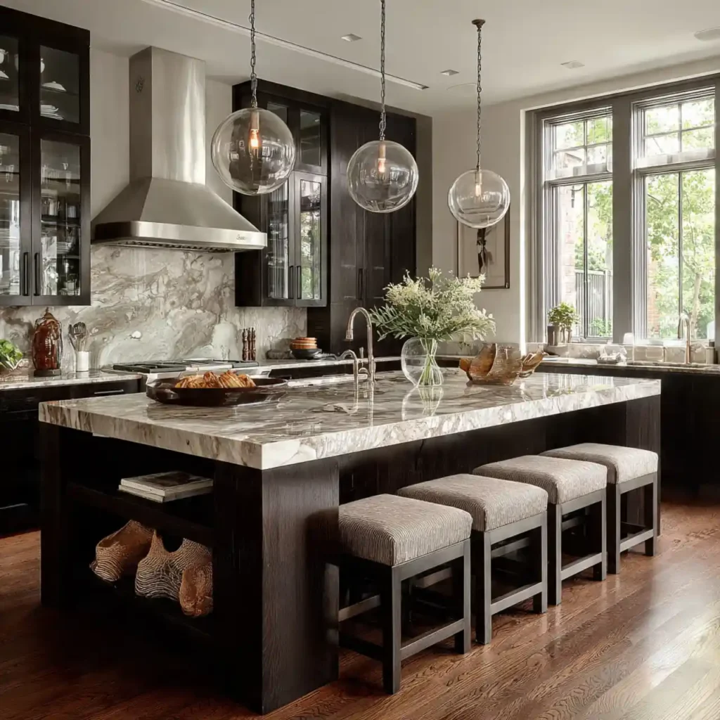 25-Dark Wood Kitchen Cabinet