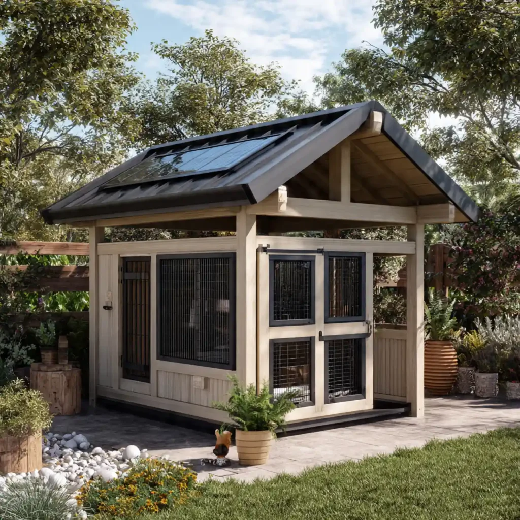 27-Outdoor Dog Kennel Idea