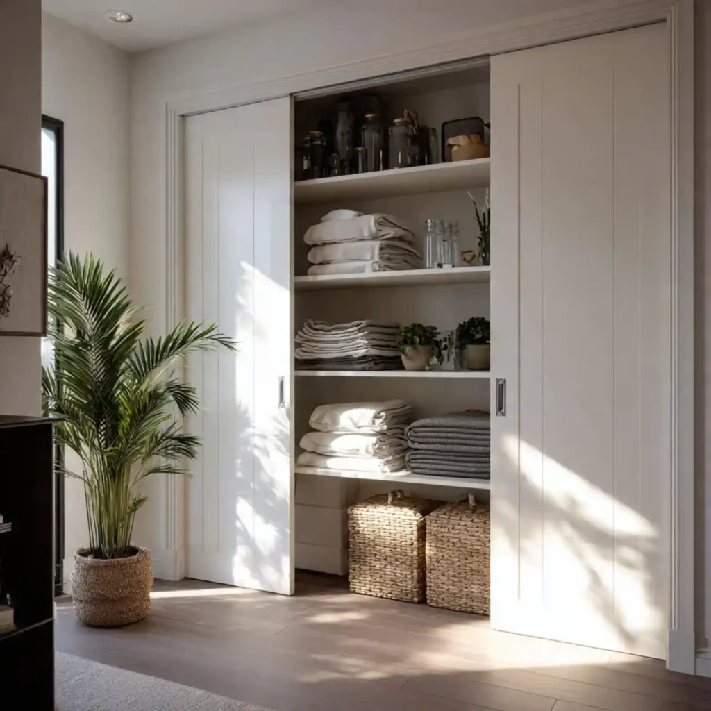 28-Hallway Linen Closet Organization Idea