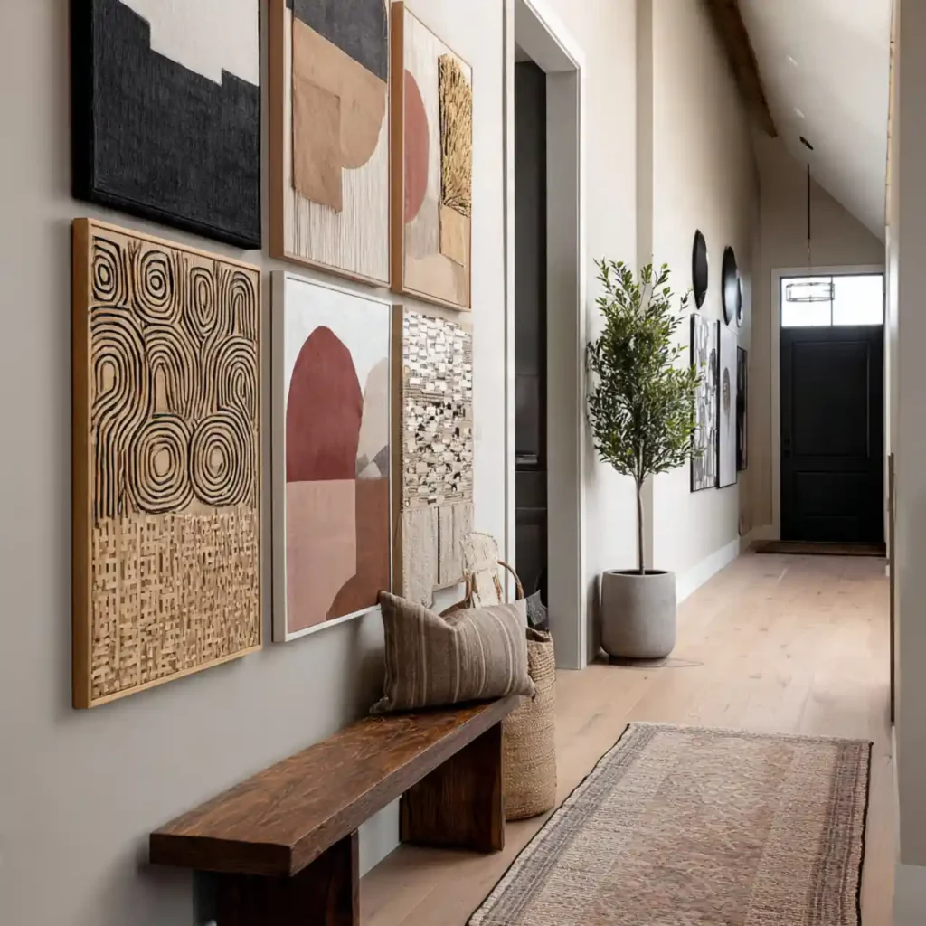 28-Hallway Wall Decor Idea