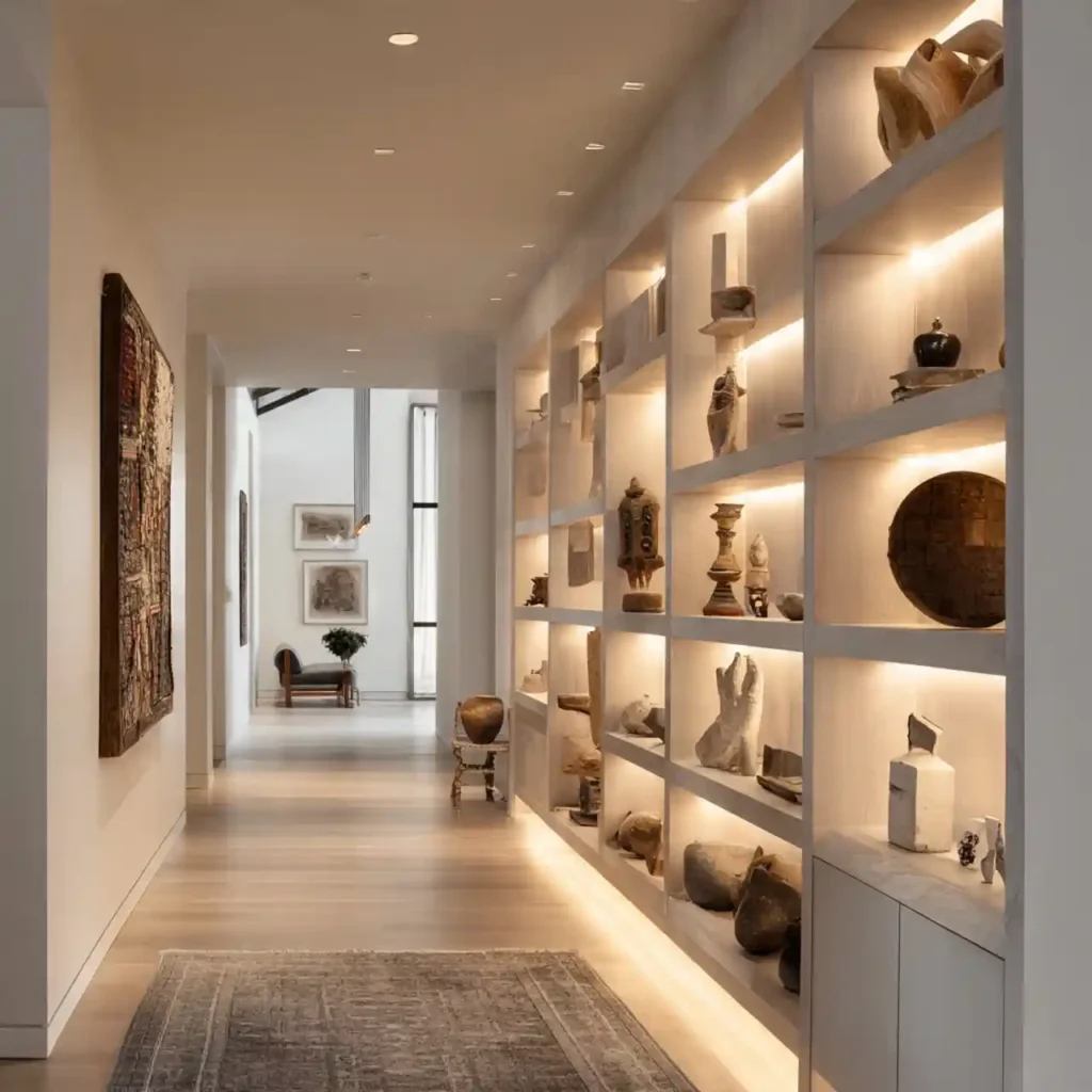 29-Hallway Wall Decor Idea