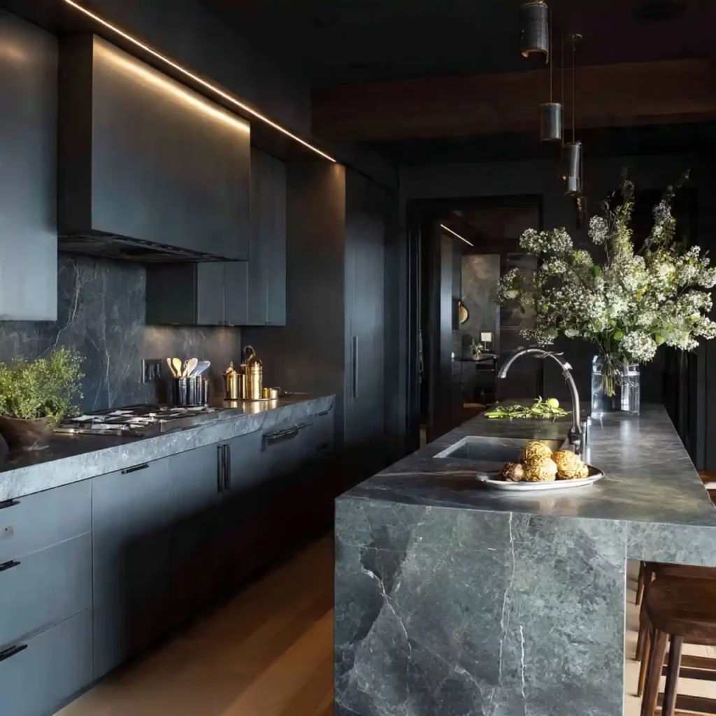3-Dark Moody Kitchen Idea