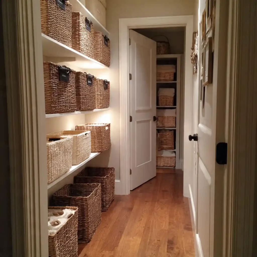 3-Hallway Linen Closet Organization Idea