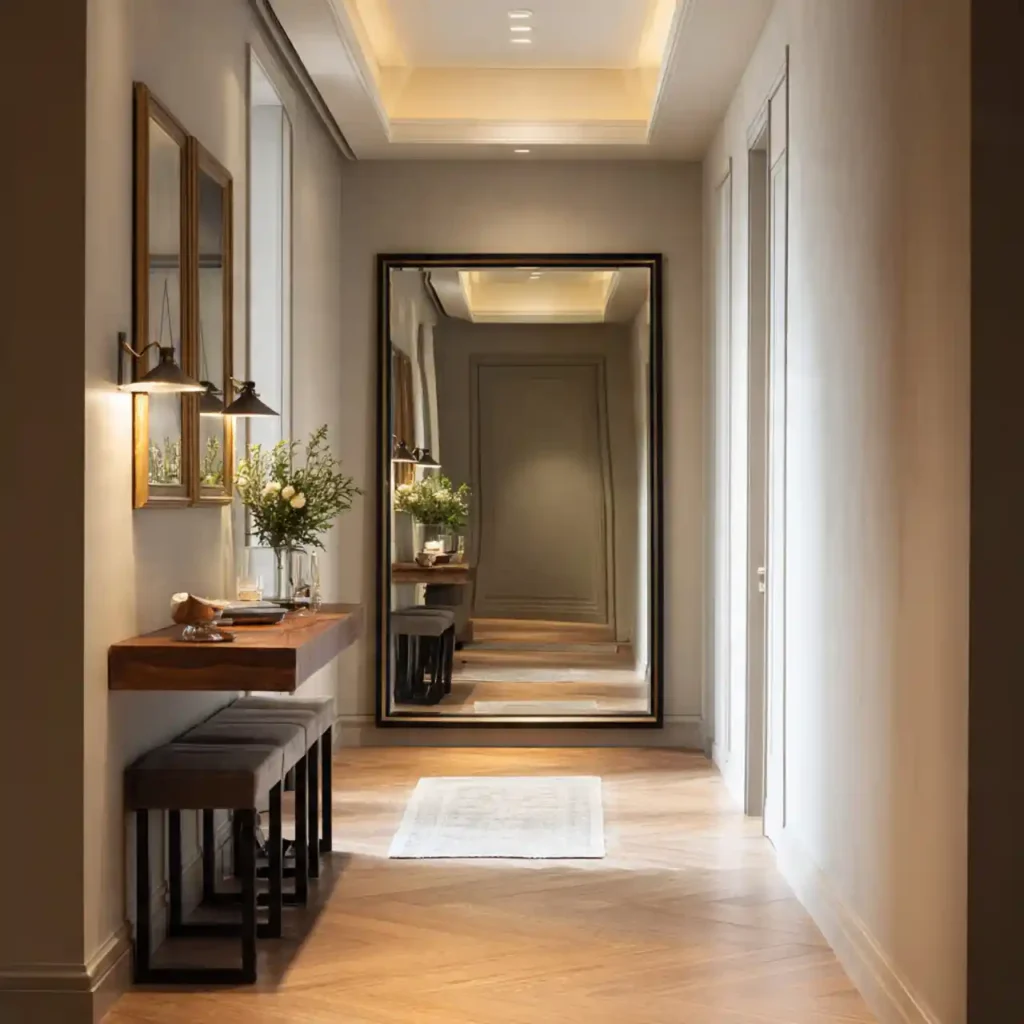 3-Hallway Wall Decor Idea