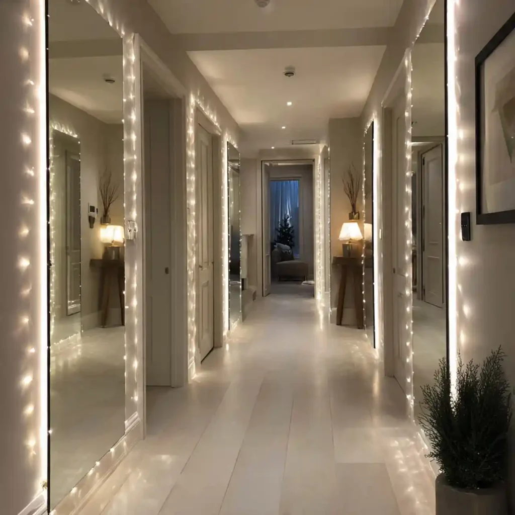 3-Long Hallway Decorating Idea