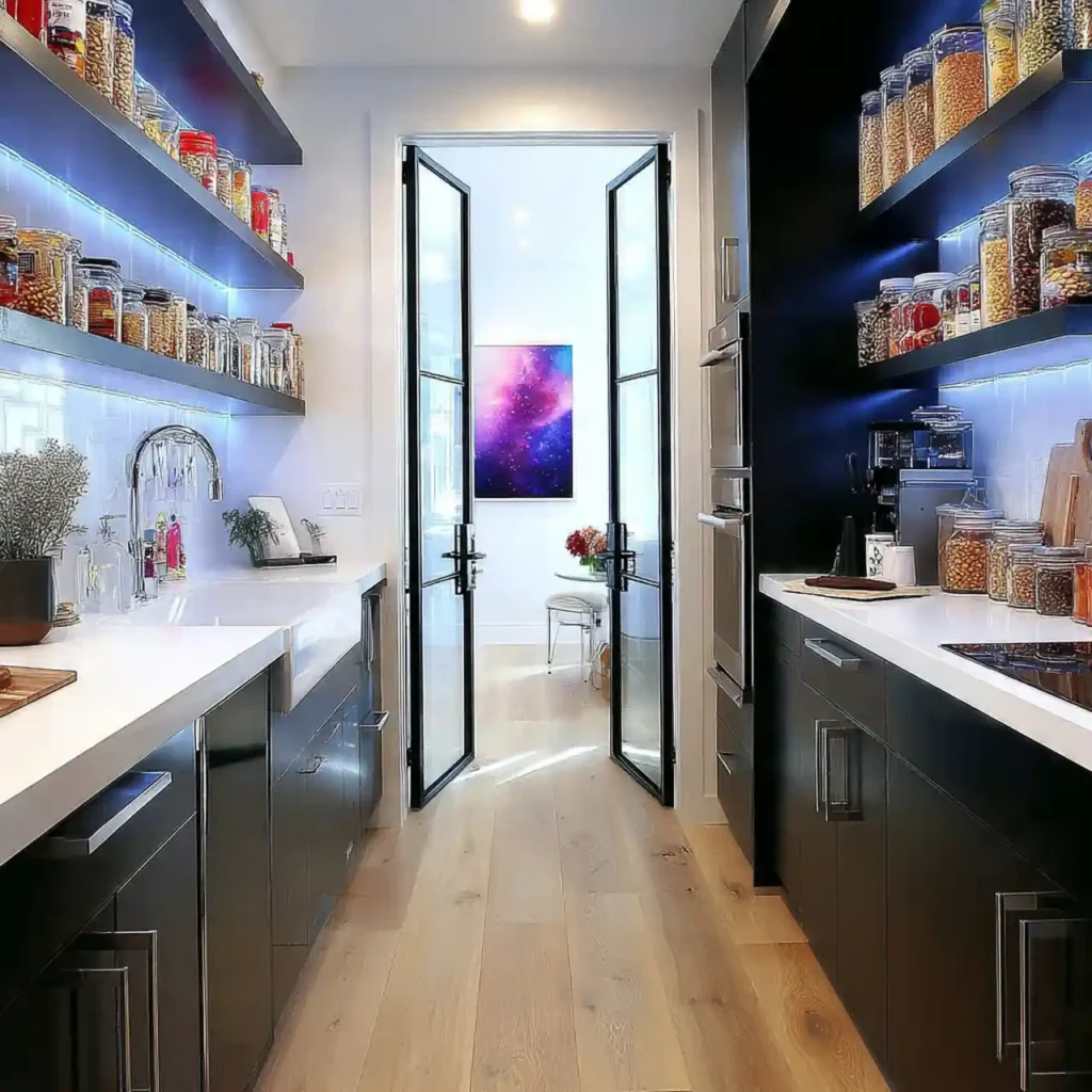 31-Dark Kitchen Idea