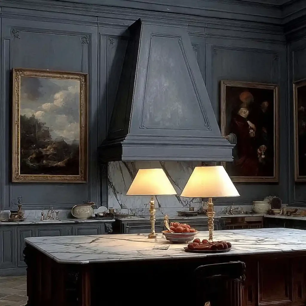 33-Dark Kitchen Idea