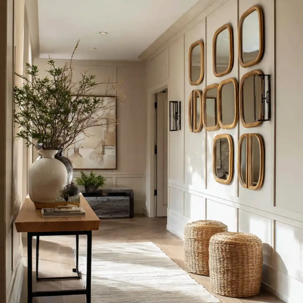 34-Hallway Wall Decor Idea