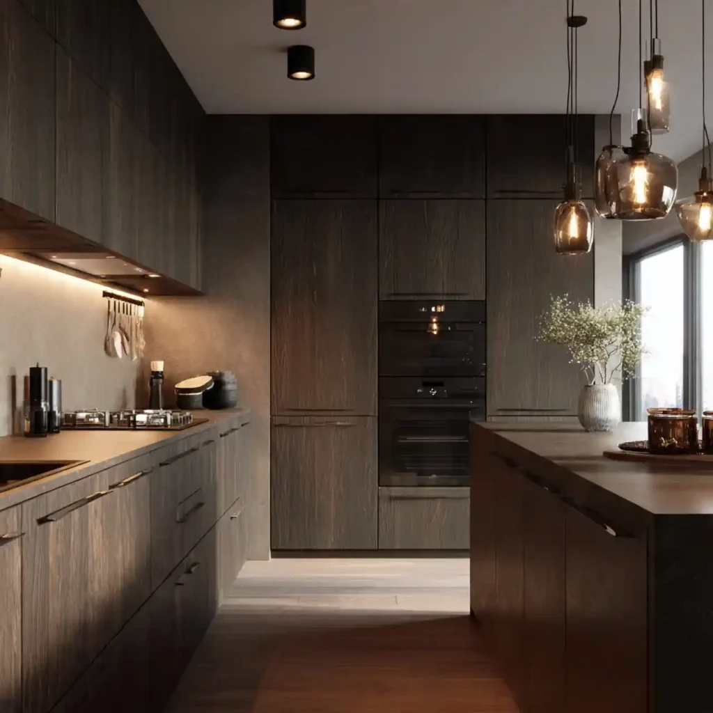 4-Dark Kitchen Idea