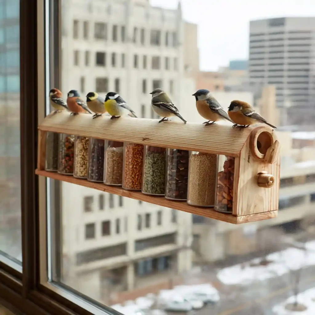 4-Garden Bird Feeder Idea