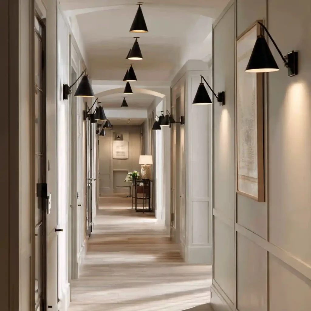 4-Long Hallway Decorating Idea