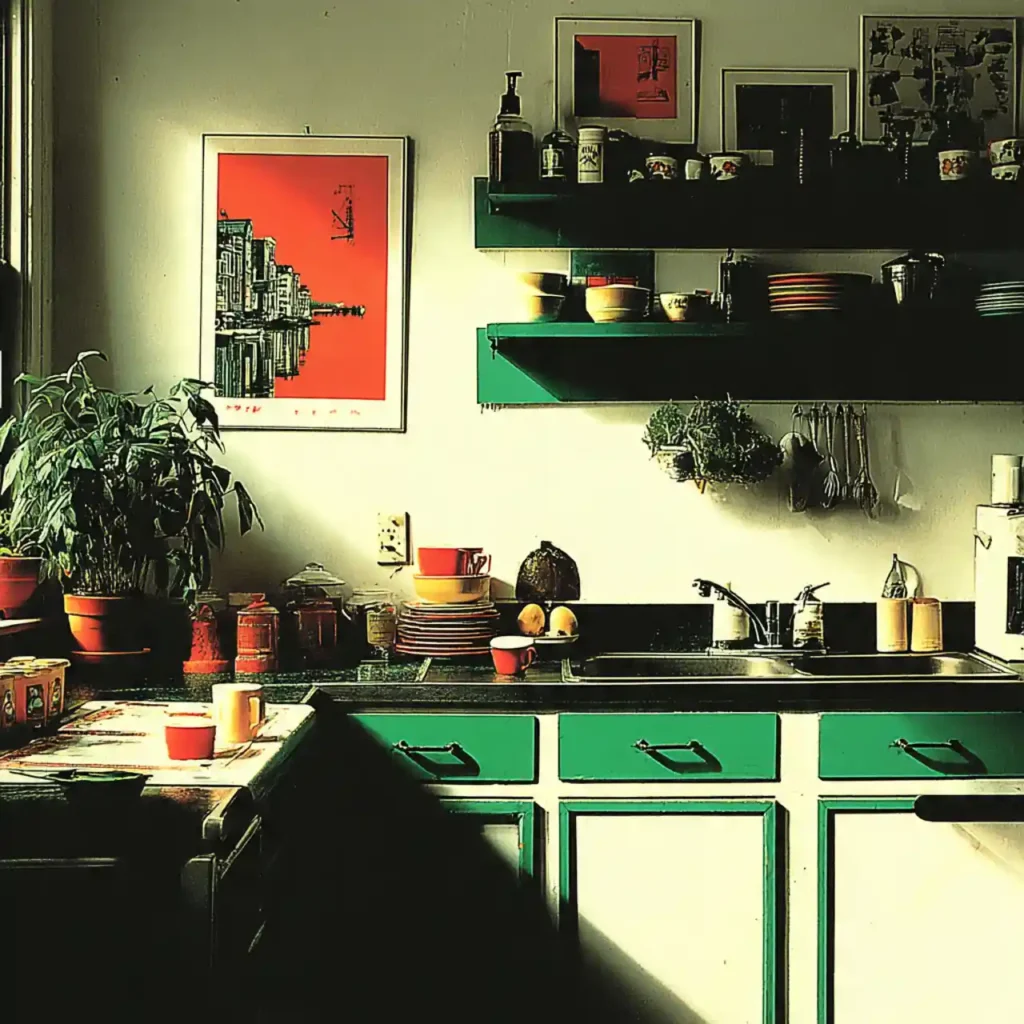 5-Emerald Green Kitchen Idea