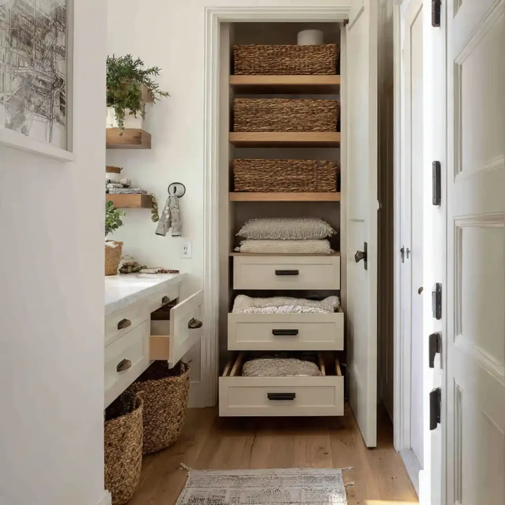5-Hallway Linen Closet Organization Idea