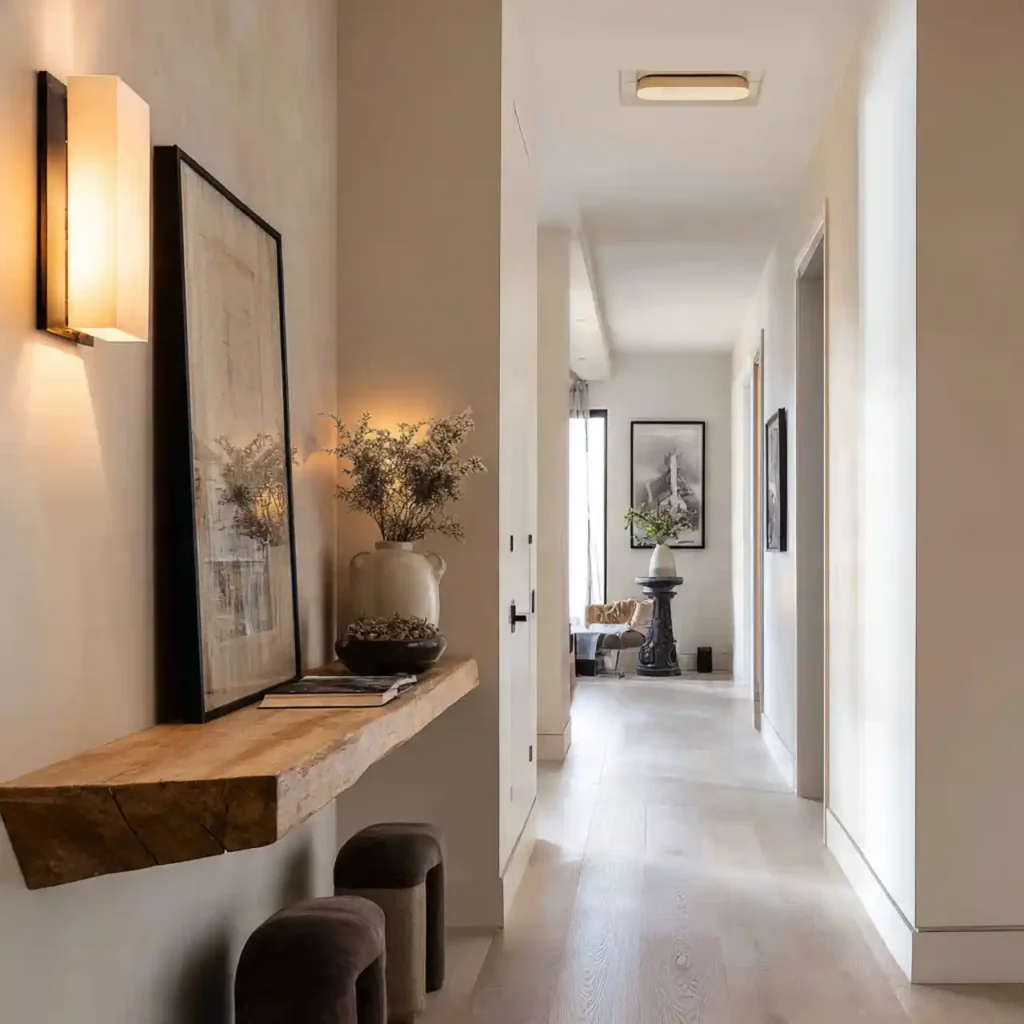 5-Long Hallway Decorating Idea