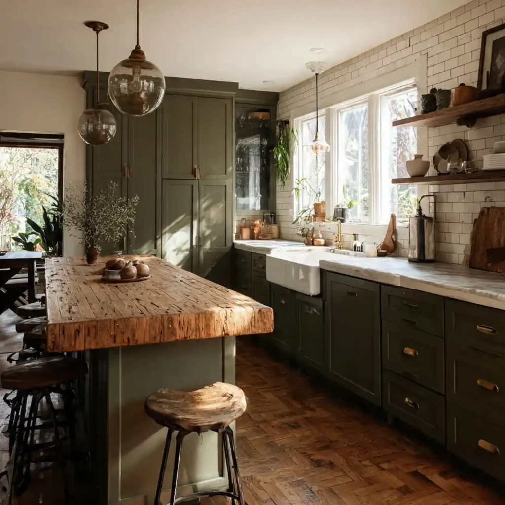 6-Green Kitchen Design