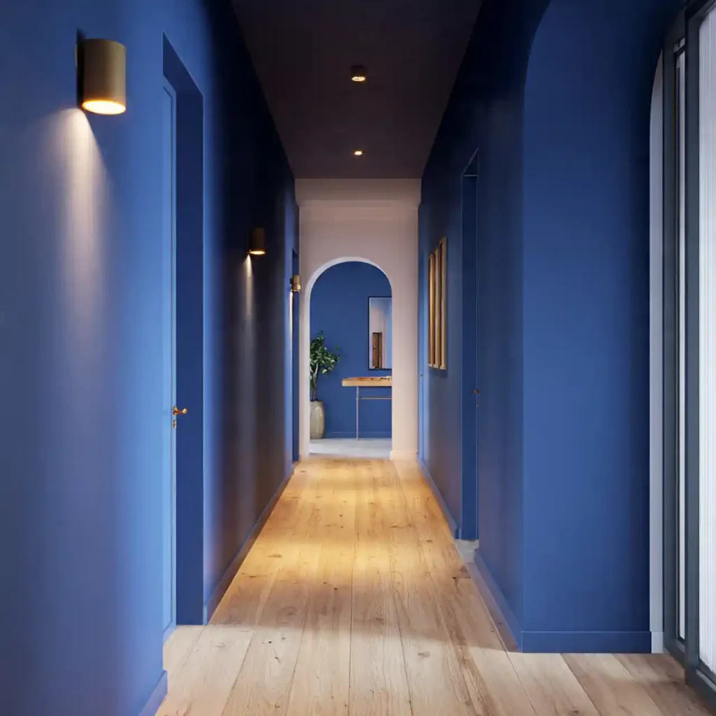 6-Long Hallway Decorating Idea