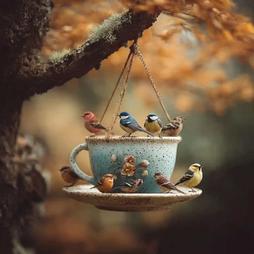 7-Garden Bird Feeder Idea