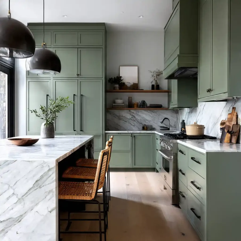 8-Green Kitchen Design