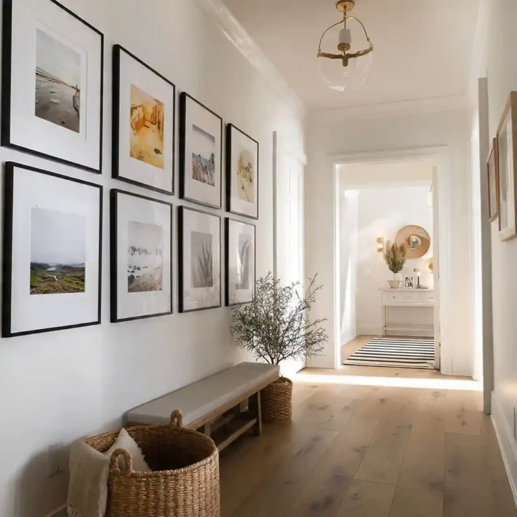 8-Hallway Wall Decor Idea
