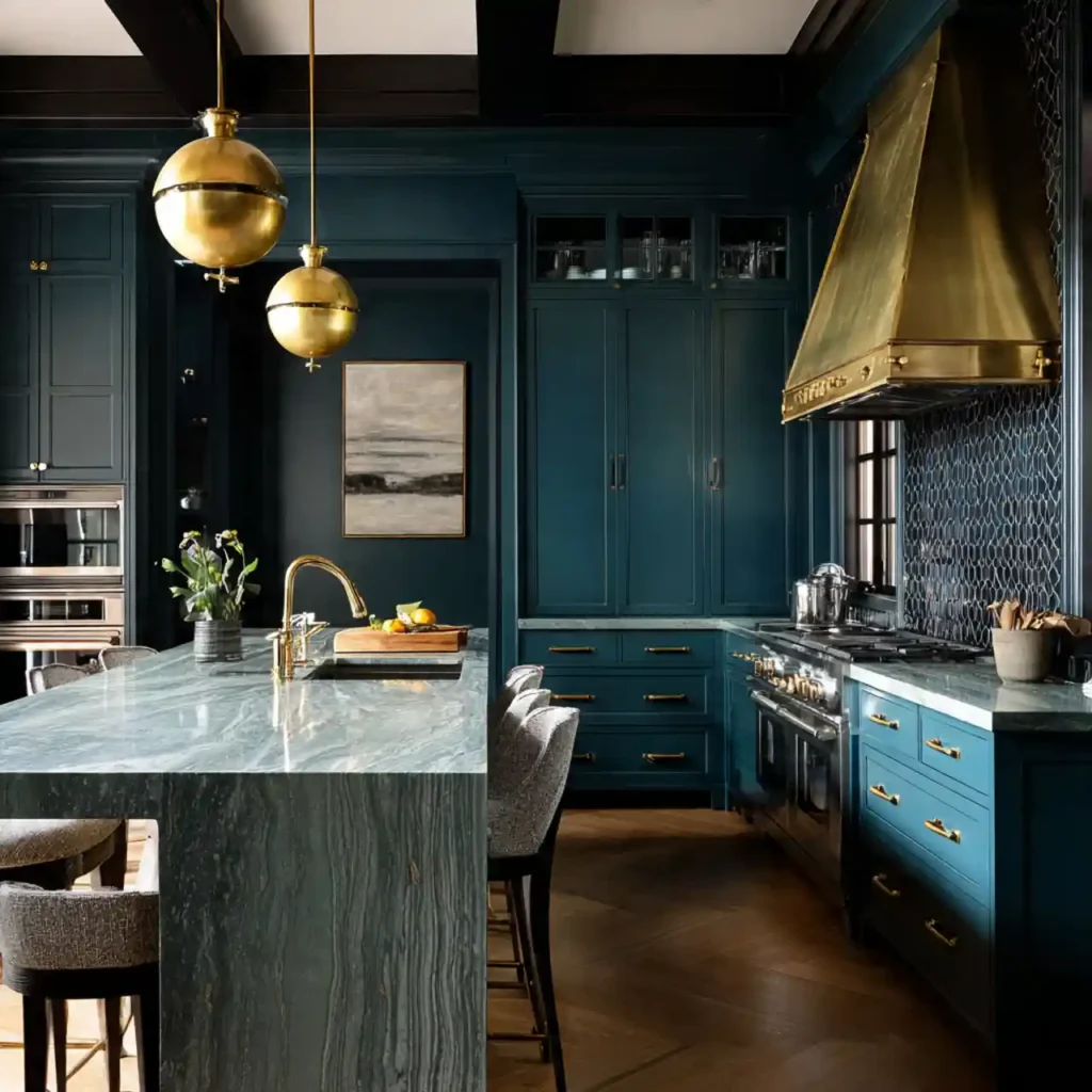 9-Dark Moody Kitchen Idea