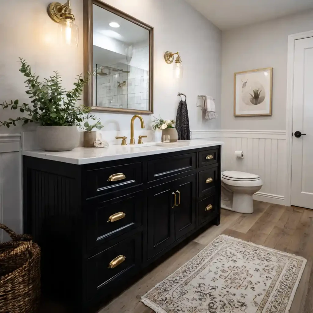 1-Black and White Bathroom Ideas