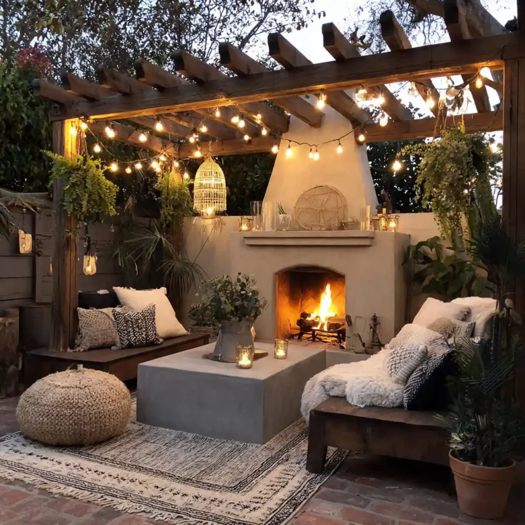 10-Outdoor Fireplace Idea