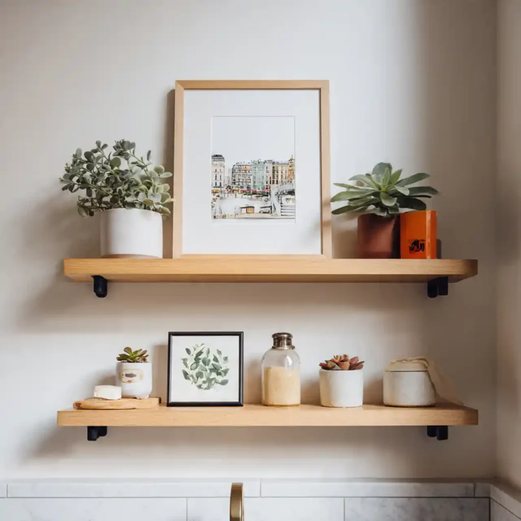 13-Bathroom Shelf Decor Idea