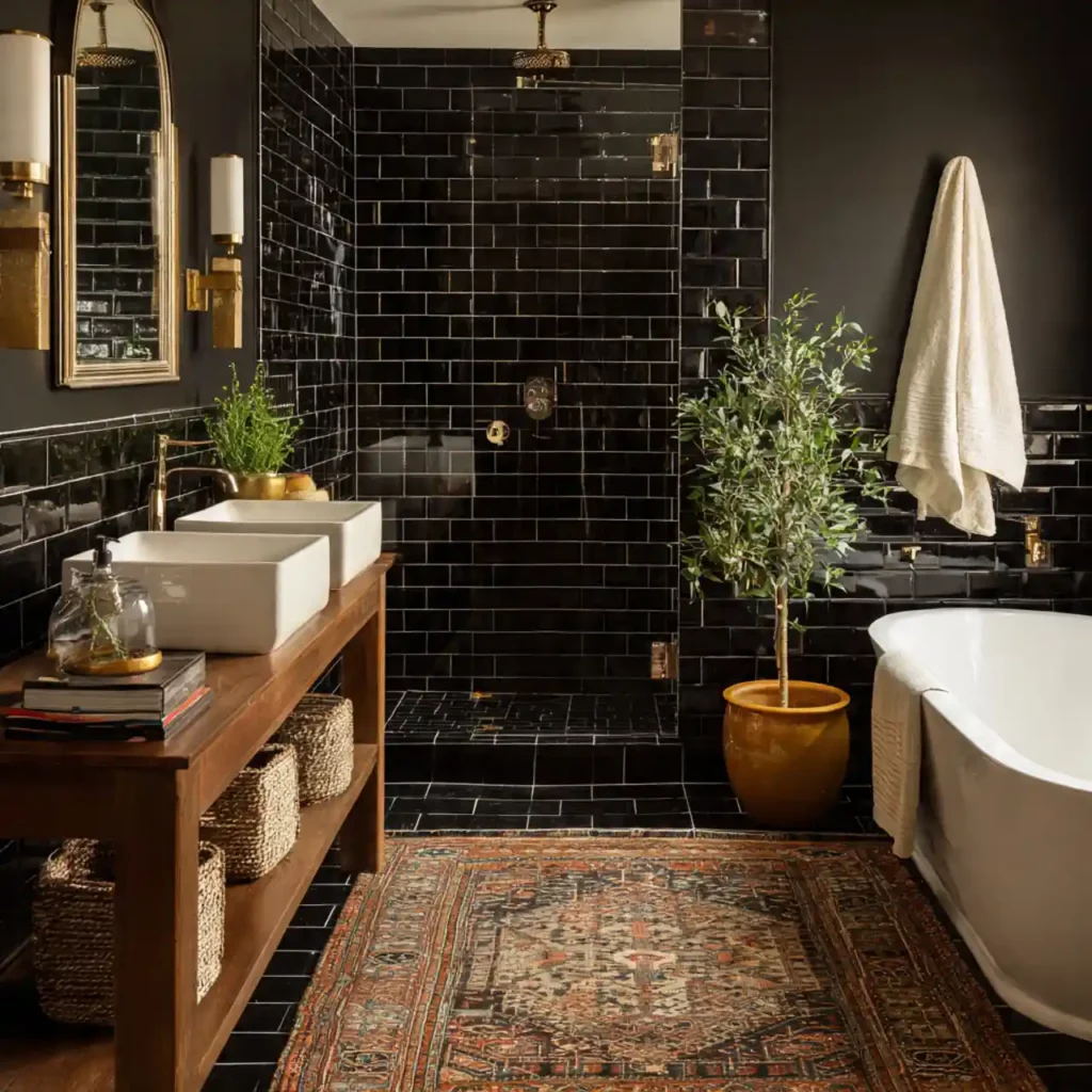 14-Black and White Bathroom Idea