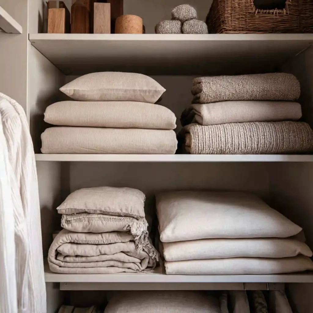 14-Narrow Linen Closet organization Idea