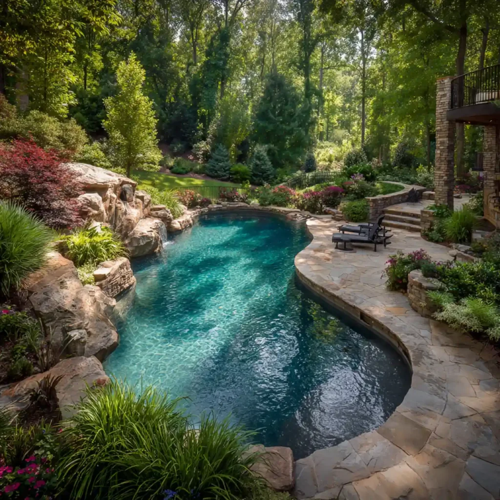 14-Outdoor Pool Area Idea