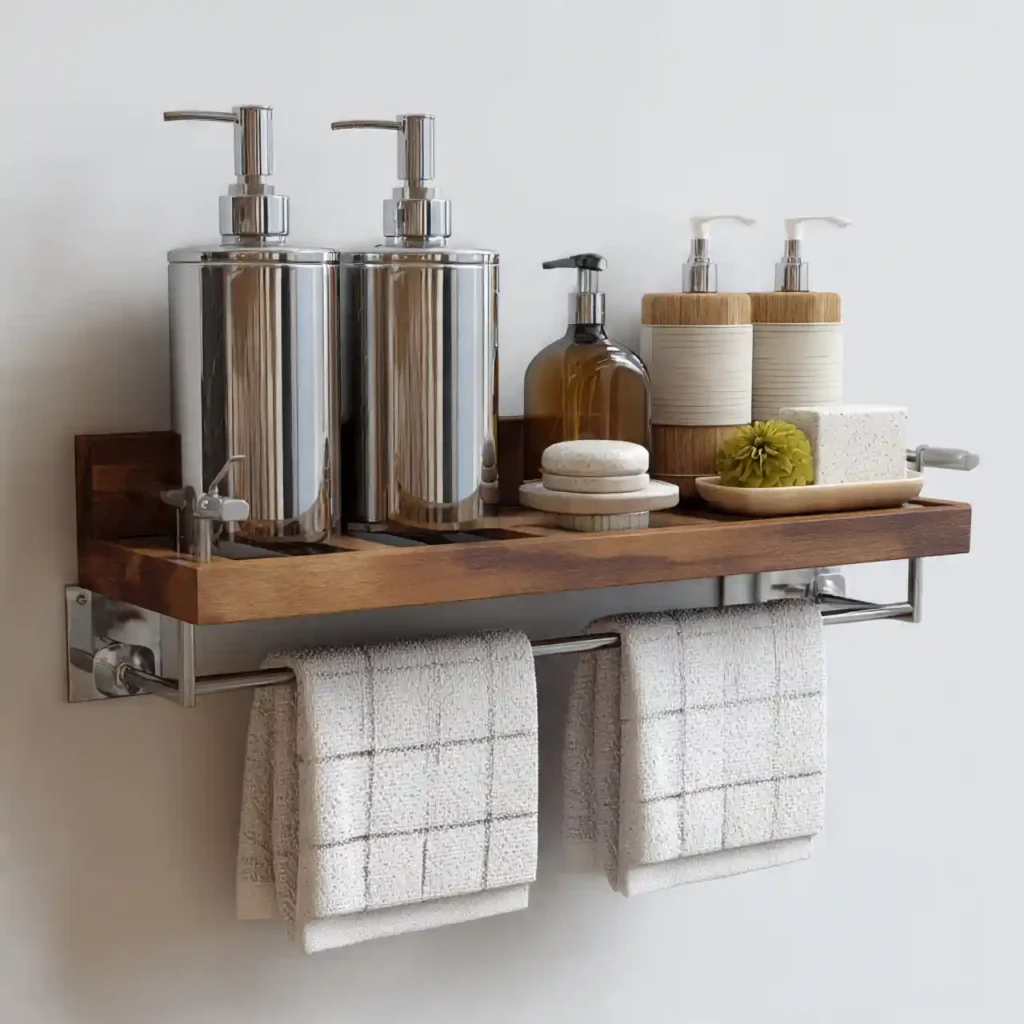 15-Bathroom Shelf Decor Idea