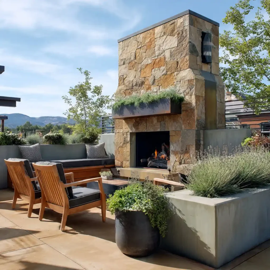 15-Outdoor Fireplace Idea