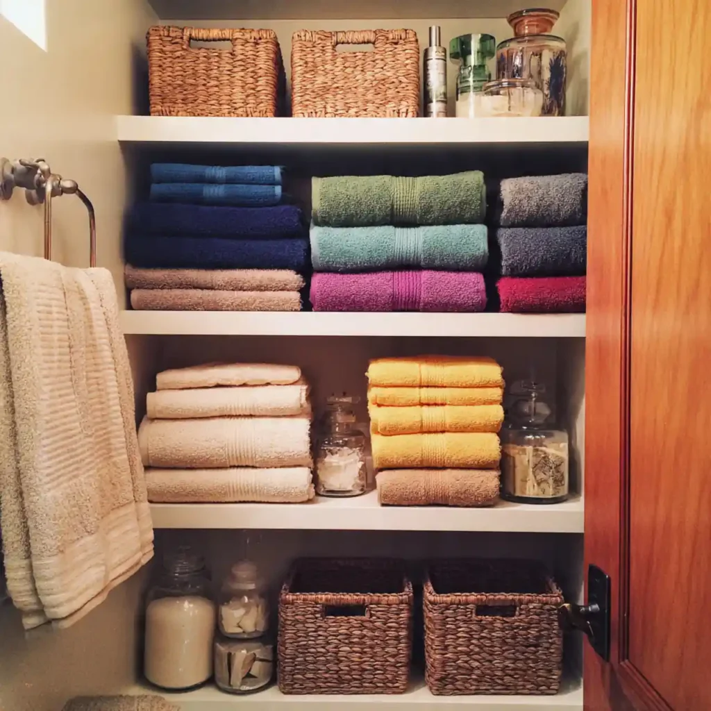 16-Bathroom Linen Closet Organization Idea