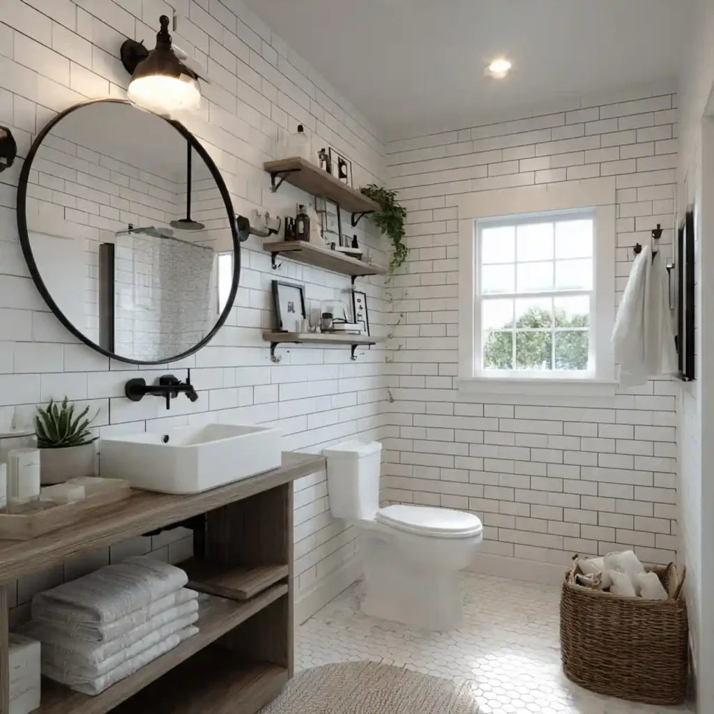 16-Farmhouse Bathroom Idea