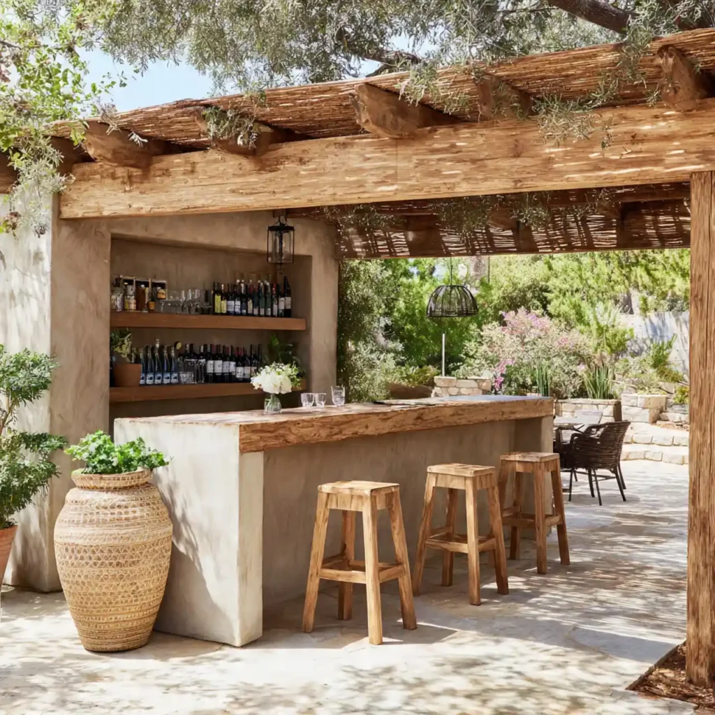 16-Outdoor Patio Bar Idea