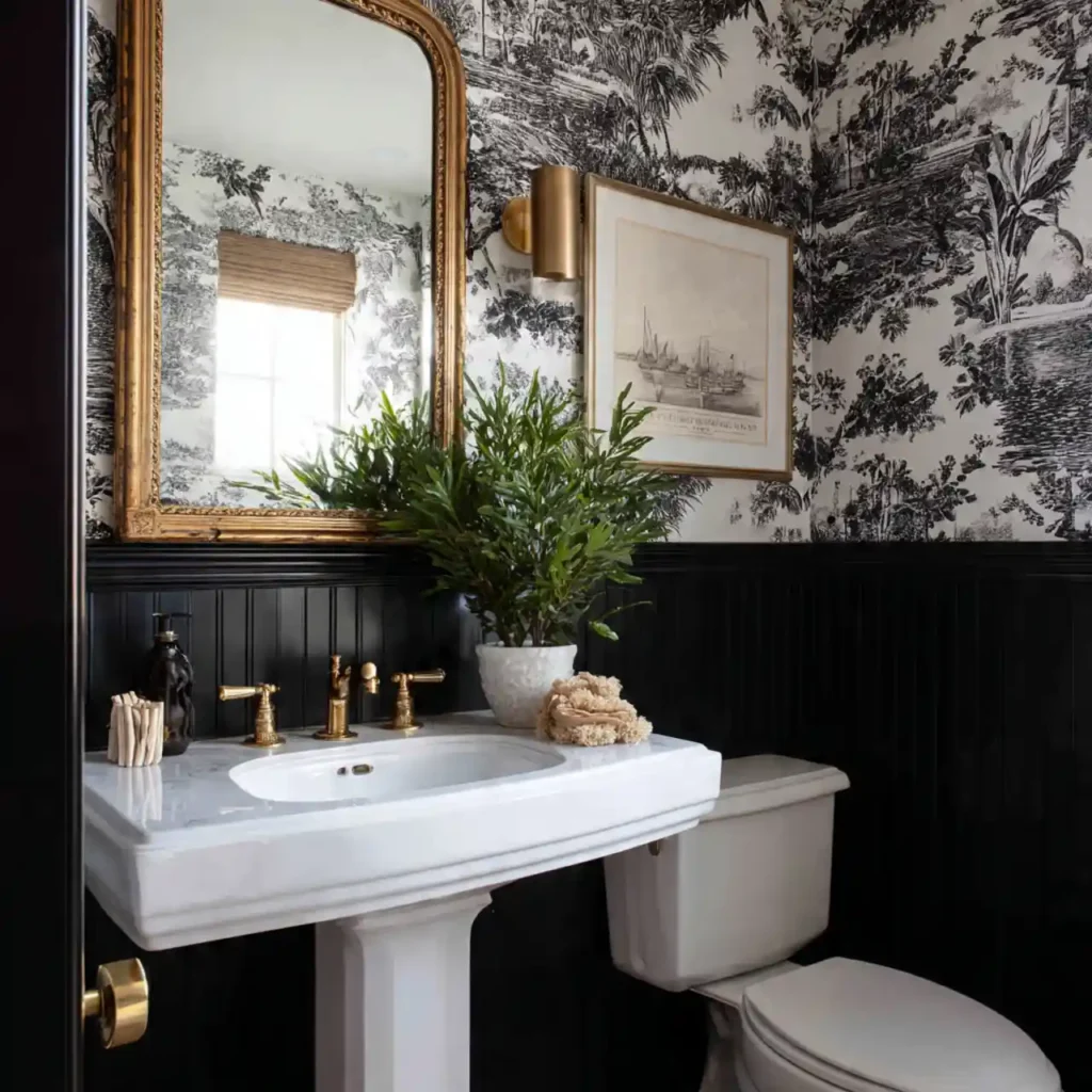 17-Black and White Bathroom Idea
