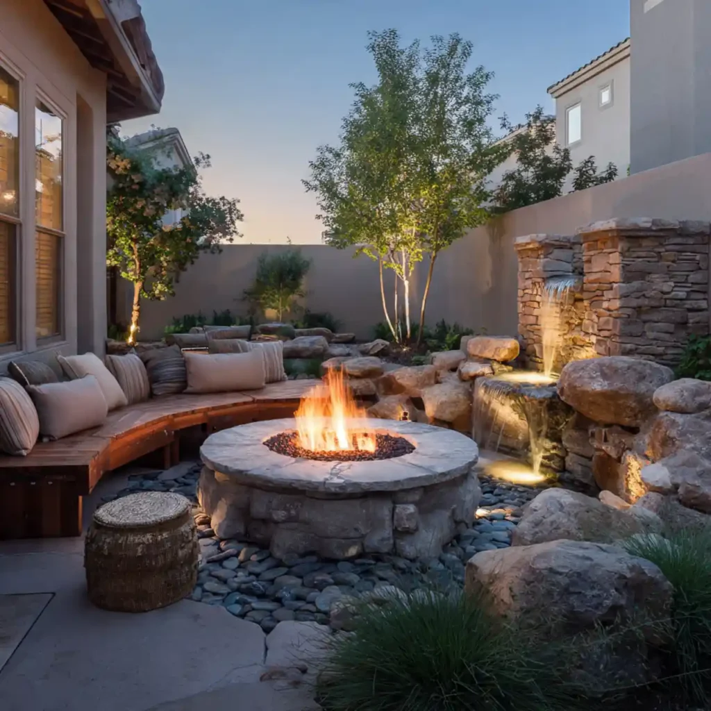 17-Outdoor Fire Pit Area Idea