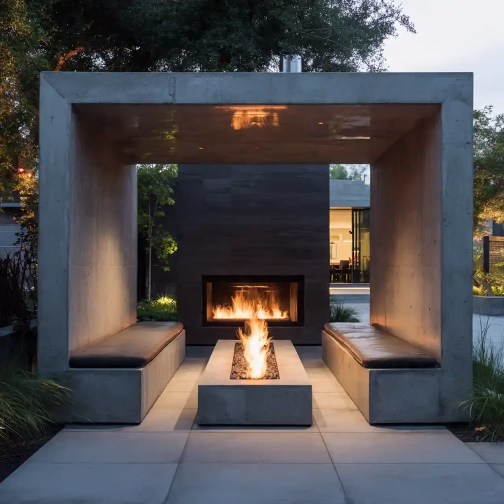 17-Outdoor Fireplace Idea