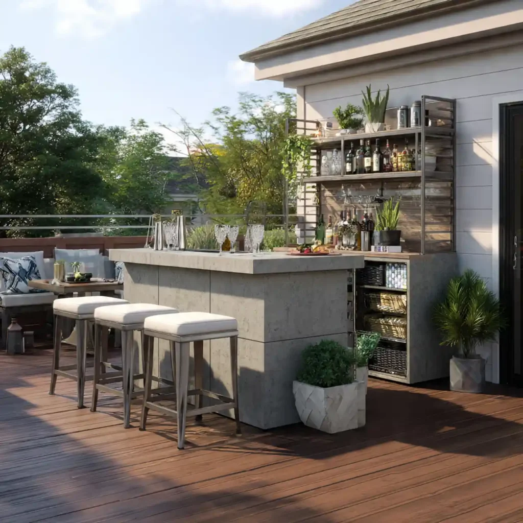17-Outdoor Patio Bar Idea